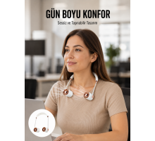 Katlanabilir Asılabilir Fan | USB Şarjlı, 3 Vitesli Sessiz Mini Fan Yeni Nesil
