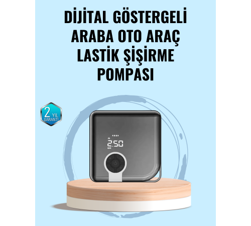 Type-C Şarj Girişli Taşınabilir Elektrikli Hava Pompası