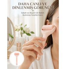 Soğuk Jel Başlıklı Buz Silindiri Yüz Masaj ve Bakım Aleti Yeni Nesil