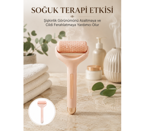 Cilt Bakımı İçin Buz Silindiri Yüz Masaj Aleti Yeni Nesil