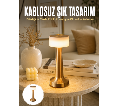 Dekoratif Masa Lambası Dokunmatik Renk Değiştirebilen Gece Lambası Yeni Nesil