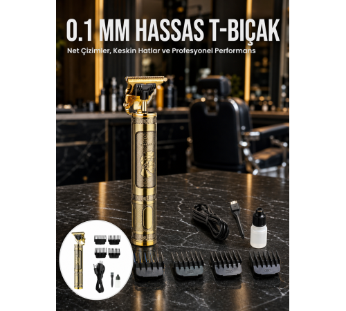 Daling Profesyonel Tıraş Makinesi Islak ve Kuru Kullanım Yeni Nesil