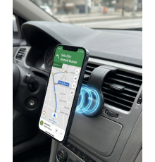 Araç İçi Manyetik Telefon Tutucu Alüminyum Gövdeli Navigasyon Standı