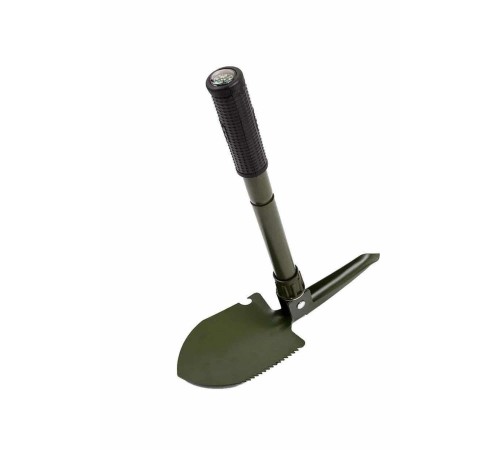 Pusulalı Katlanabilen Portatif Çantalı Mini Kazma Kürek Seti