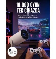 Projeksiyon Cihazı Video Oyun Konsolu 8 GB Hafıza LCD Ekran Kumandalı Yeni Nesil