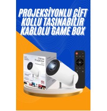 Projeksiyon Cihazı Video Oyun Konsolu 8 GB Hafıza LCD Ekran Kumandalı