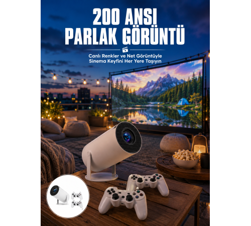 Full HD 8 GB Ayaklı Çift Kollu 4K Video Oyun Konsolu Taşınabilir Yeni Nesil