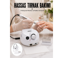Profesyonel Tırnak Freze Makinesi Çok Fonksiyonlu Manikür Pedikür Seti Yeni Nesil