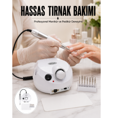 Profesyonel Tırnak Freze Makinesi Çok Fonksiyonlu Manikür Pedikür Seti Yeni Nesil