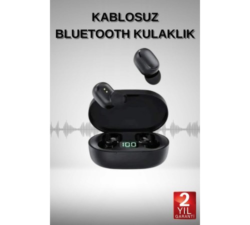 TWS Bluetooth Kulaklık Kulak İçi Kablosuz Dijital Göstergeli Çağrı Cevaplayabilen