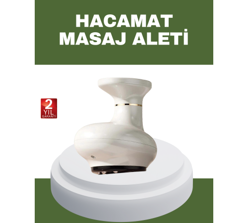 3’ü 1 Arada Şarjlı Masaj Cihazı Kupa Terapisi Sıcak Kompres Gua Sha