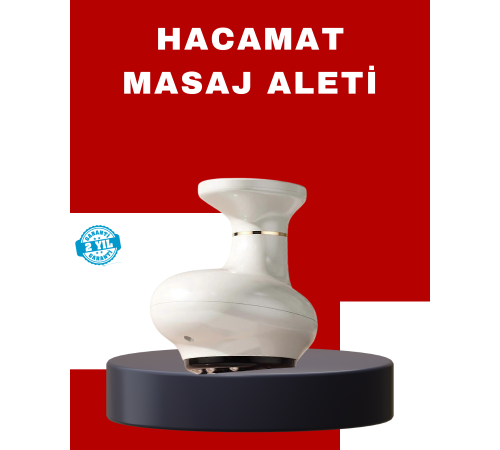 3’ü 1 Arada Şarjlı Masaj Cihazı Kupa Terapisi Sıcak Kompres Gua Sha