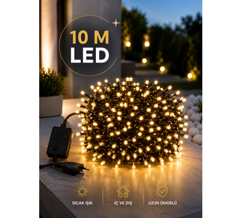 Dekoratif Aydınlatma Ampüllü 10 Metre Gün Işığı Şerit Led