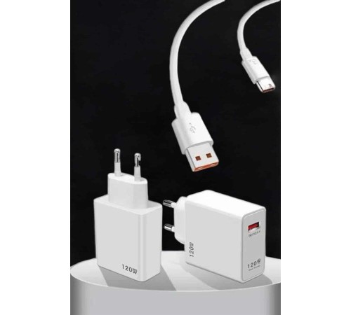 Type-C 120W Şarj Aleti Hızlı Şarj Turbo