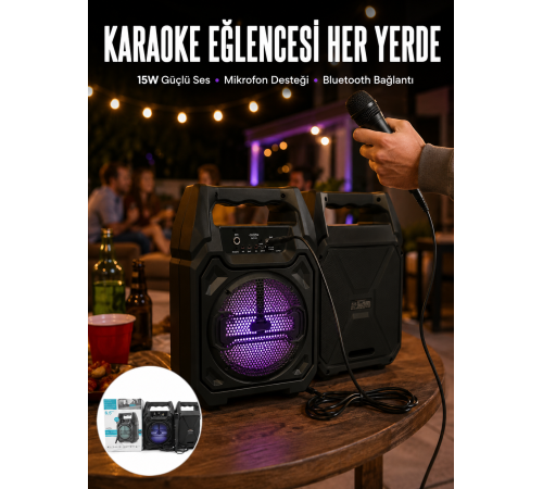 Kablosuz 6.5 İnç TWS Bluetooth Hoparlör Yeni Nesil