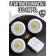 Spot Lamba Led Işık 3'lü Uzaktan Kumandalı Pilli Yapışkanlı Kablosuz