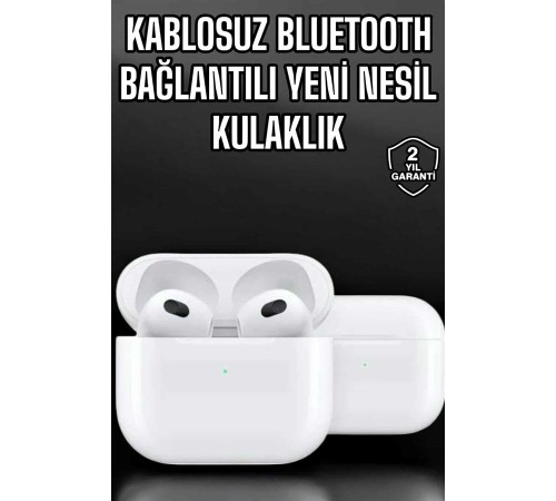 Bluetooth Kulaklık 3.Nesil Kablosuz Uzun Pil Ömrü Dokunmatik Kontrol