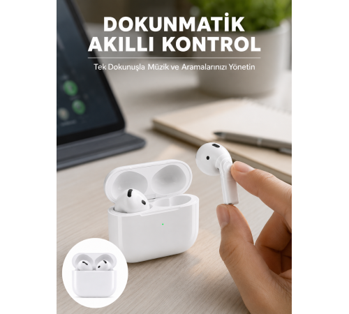 Kaliteli Ucuz İOS ve Android Uyumlu TWS Bluetooth Kulaklık ANC Özelliği Yeni Nesil