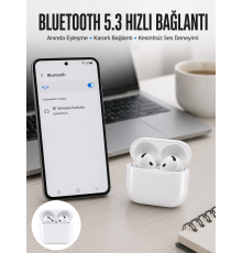 Kablosuz Bluetooth Kulaklık TWS ANC Özelliği Yüksek Ses Kaliteli Yeni Nesil