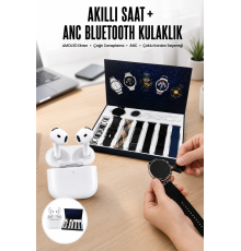 3.Nesil TWS Bluetooth Kulaklık Bluetooth Bağlantılı Akıllı Saat Amoled Ekran Plastik Hasır Kordon