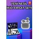 3.Nesil TWS Bluetooth Kulaklık Bluetooth Bağlantılı Akıllı Saat Amoled Ekran Plastik Hasır Kordon