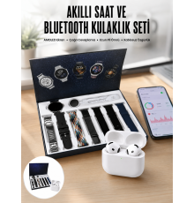 2025 Model Akıllı Saat ve Yeni Nesil Pro Bluetooth Kulaklık ANC Özelliği