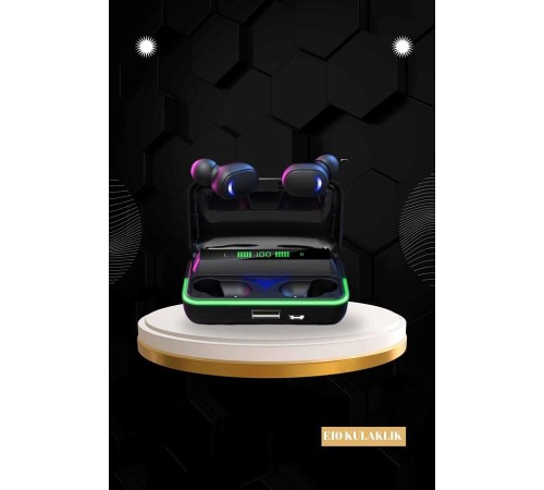 Powerbank Bluetooth Kulaklık Ve Akıllı Saat 7 Kordonlu Metal Kordon Plastik Kordon