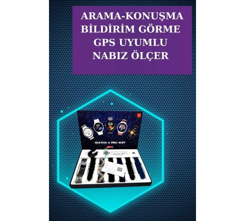 Kulaklık ve Çok Kordonlu Akıllı Saat Gürültü Önleyici GPS Desteği