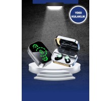 Dokunmatik Akıllı Saat Yeni Nesil Kulaklık Kampanyası Bluetooth Bağlantılı ANC Özelliği