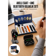 Yeni Model Akıllı Saat ve Ucuz Kaliteli Bluetooth Kulaklık Amoled Ekran Aynalı