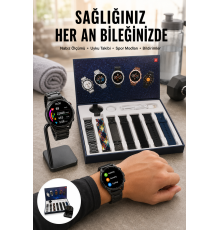 Yeni Nesil Akıllı Saat 2024 Model Uyku ve Sağlık Takibi Bluetooth Bağlantılı Yeni Nesil