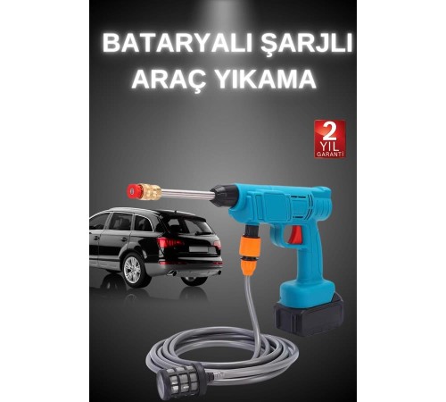 Şarjlı Ve Yüksek Basınçlı Oto Yıkama Makinesi Ve Sulama Tabancası Bahçe Yıkama Makinesi