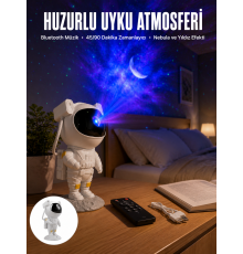 Astronot Görünümlü Projeksiyon Speaker Taşınabilir