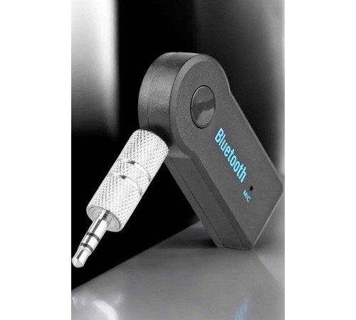 Kablosuz Bluetooth Aux Araç Kiti Siyah Hafıza Kartlı