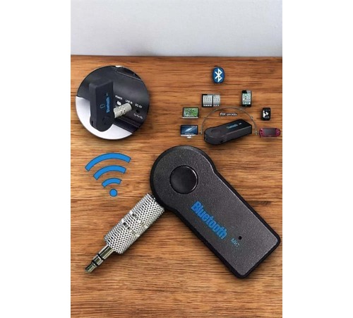 Tüm Araçlara Uyumlu Aux Car Bluetooth Kablosuz Araç Bağlantı Kiti