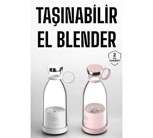 El Blender Taşınabilir Meyve Blender Şarj Edilebilir Taşınabilir Blender Elektrikli