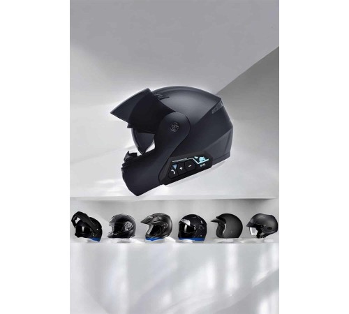 Kask Kulaklığı Motosiklet Intercom Interkom Dinleme Konuşma Özellikli Su Geçirmez