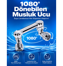 Döndürülebilir Musluk Mutfak Banyo Musluk Ucu Başlığı 4 Filtreli