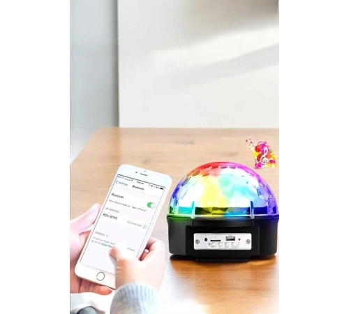 Kompakt Tasarımlı, Telefon Kontrollü Disko Topu Işıkları