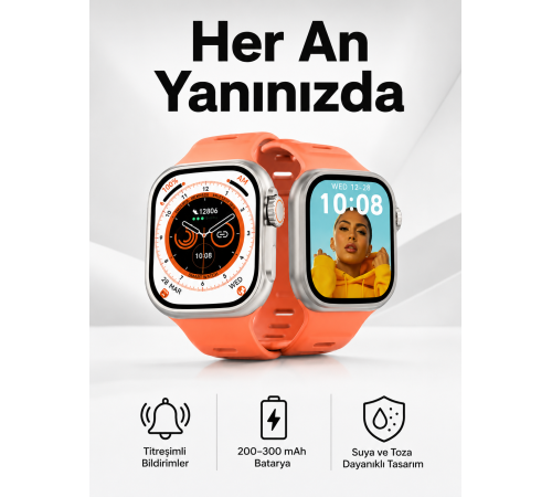Akıllı Saat GPS, Sağlık Ve Uyku Takibi Arama Cevaplayan Bluetooth Bağlantılı (Kopya)
