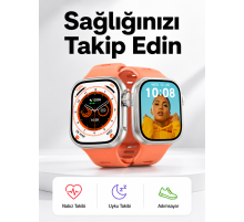 Akıllı Saat Nabız Ölçebilen Yeni Nesil GPS ve Adımsayar Özelliği (Kopya)