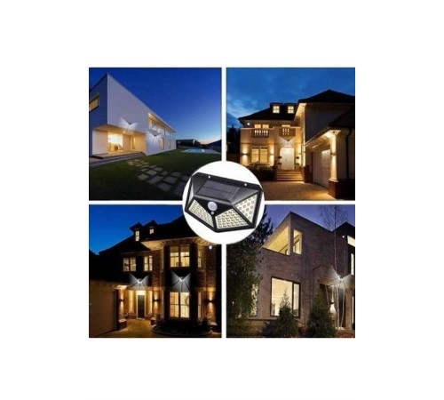 Güneş Enerjili Bahçe Lambası 100 Led Bahçe Lambası Bahçe Aydınlatma