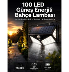 Solar Sensörlü Duvar Lambası Bahçe Lambası Parlak Beyaz Işık Suya Dayanıklı