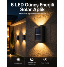 Bahçe Aydınlatması Solar Güneş Enerjili Dekoratik Led Işıklı Lamba