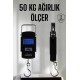 Ağırlık Ölçer 50 Kg El Terazisi El Kantarı Pilli Led Ekran
