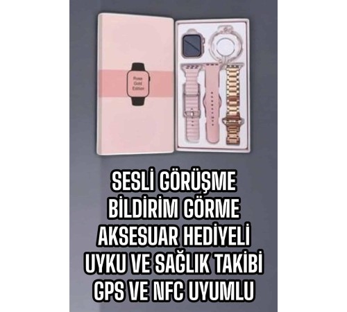Akıllı Saat Bluetooth Bağlantılı Aksesuar Hediyeli GPS Takibi