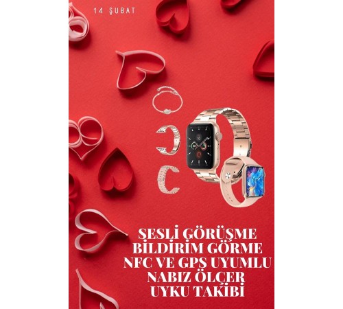 Sevgiliye Özel Yeni Nesil Akıllı Saat Çiftlere Özel Kampanya Çift Saatleri