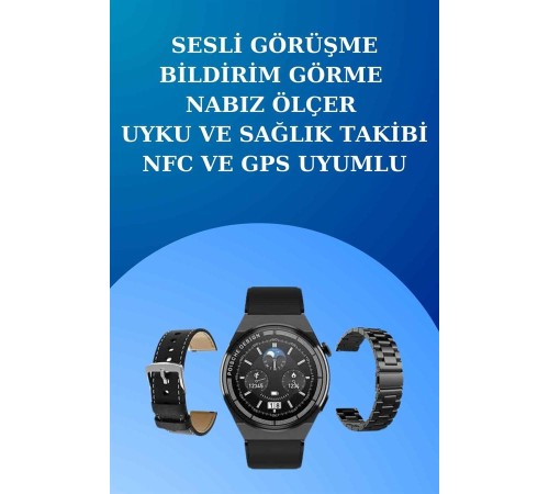 Akıllı Saat ve Kulaklık Seti Dokunmatik Ekran 5.0 Bluetooth Bağlantılı Sesli Görüşme