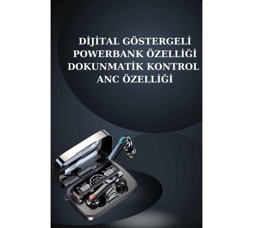 Kulak İçi Kablosuz Bluetooth Kulaklık ve NFC ve GPS Özellikli Akıllı Saat Alarm ve Titreşim