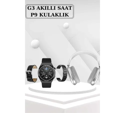 Yeni Nesil Sesli Görüşme Akıllı Saat ve Powerbank Çoklu Şarj Girişli Bluetooth Kulaklık Nabız Ölçer